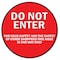 Signmission Do Not Enter Arrow Non-Slip Floor Graphic, 7" x 7", FD-2-C-7-99980 FD-2-C-7-99980 - alternate 1